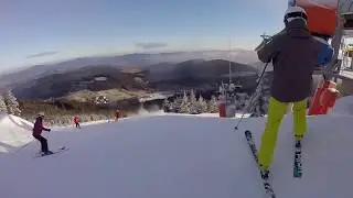 Czarna Góra trasa Czarna A przy Luxtorpedzie 30.12.2017r.