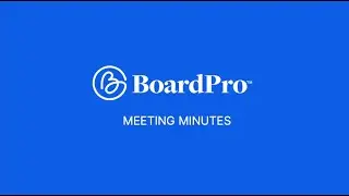 BoardPro Minute Taking