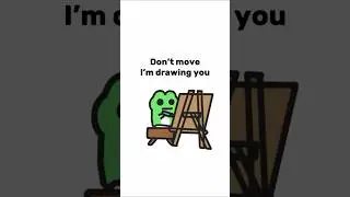 Don&rsquo;t move I&rsquo;m drawing you ✍ #art #artistruggle #struggle #artstruggle #struggling #funny