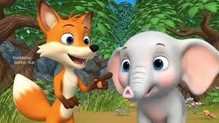 Mono the Little Elephant 🐘 & the Clever Fox 🦊 | Kids Moral Story | Cute Pixar-Style Cartoon