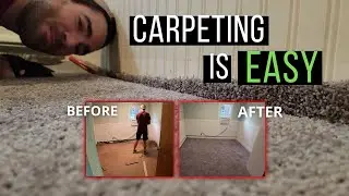 Installing wall to wall carpeting myself | Full Process