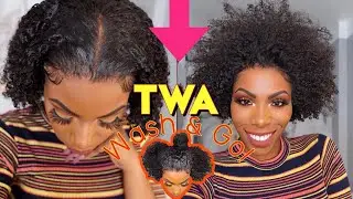 YOU'VE NEVER seen a MORE REALISTIC WIG! SHOCK EVERYONE! 😱TWA WASH & GO MELTED HAIRLINE‼️ SOGOODHAIR