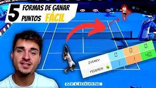 CÓMO GANAR PUNTOS de tenis FÁCIL?  así... (5 TRUCOS) ✅