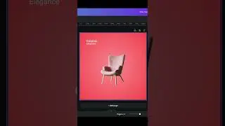 CANVA TUTORIAL   CHAIR POSTER DESIGN GRAPHIC DESIGN TUTORIAL #canva #canvagraphics