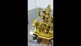 Shiv Family Cute Brass Idols Beautiful | Lord Shiva Family Statue #short #shorts