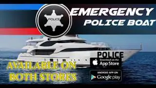Emergency Police Boat Drive 3d