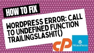 Wordpress error 