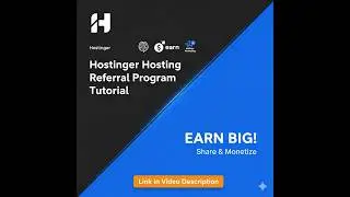 Hostinger Hosting Referral Program Tutorial #viral #affiliateprogram #shorts #earn #fypシ #funny #fun