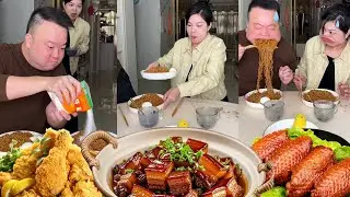 蠢老公想让我吃芥末面条，我让他自己吃下去，他被辣哭了【勇哥勇嫂来了】
