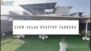 20KW Grid-Connected Rooftop Solar Topcon Bifacial Panels | Elevated Structure Near Begumpet AIRPORT 