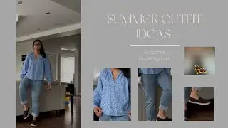 Outfit Ideas- Powder Blue Blouse and Blue Denim Outfit- #ootd #ootdguide #fashiontrends #outfitideas