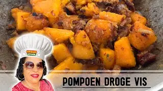 Pompoen (Kohra) Met Droge Vis Uit De Surinaamse Keuken