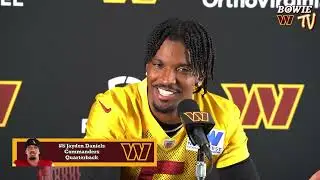 Hear From Washington Commanders QB Jayden Daniels - Day 11 Training Camp 2025 (8-10-2025)