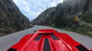 Lamborghini Countach Canyon Drive in Colorado
