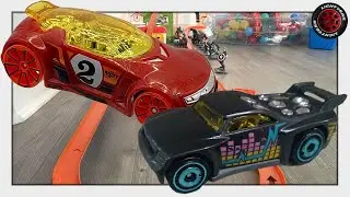 Hot Wheels High Voltage & Bassline take on Hunter's 1st Challenge Track!