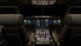 ✈️ Relaxing Airbus A350 Cockpit View | White Noise for Sleep, Focus & Travel