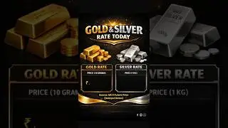 Today's Gold And Silver Rate MCX Dt. 01 Feb 2026 Update #goldprice #silverprice #shorts #mcx