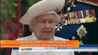 Queen hospitalized for stomach problems