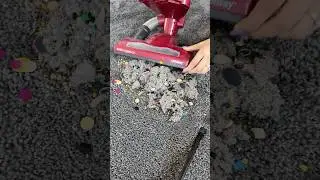 Chomp chomp 😁 #vacuuming #satisfying #crunchynoises #cleaningtool #cleantok #cleaning