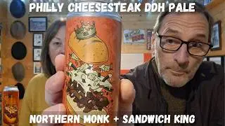 Обзор пива Philly Cheesesteak DDH Pale Beer, Northern Monk и Sandwich King.
