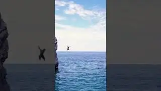 Would you be brave enough to jump like this guy? 💪 #shorts #extreme #jump