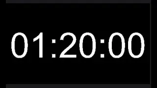 1 Hour 20 Minute Timer - 80 Minute Countdown - 4800 Seconds Alarm