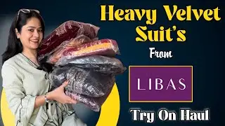 Heavy *Velevt Suits* From Libas || Tryon - Haul || Honest Review || @Meenudhiman_2816