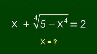 Интересная алгебраическая задача | Математическая олимпиада | x=?