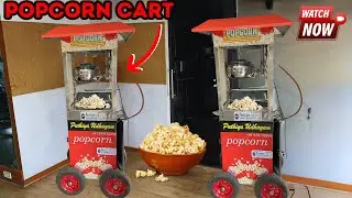 Popcorn Cart Machine | Popcorn Machine | पॉपकॉर्न मशीन |New Cart Model#trending#popcornmachine#viral