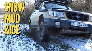 DEEP FROZEN RUTS: A Subaru Forester Off Road Snow Wheeling Adventure