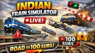 Indian Train Simulator 🚆 | LIVE Gameplay | Crazy Glitch Moments 😱 | Real Indian Routes