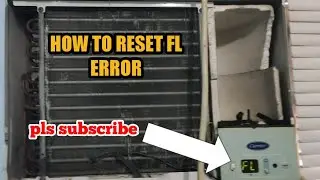 HOW TO RESET FL ERROR CARRIER WINDOW TYPE AIRCON | D.I.Y