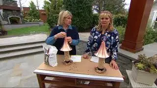 Martha Stewart Polished Copper Bird Feeder with 4 Feeding Ports on QVC