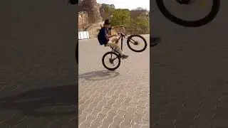 rolling stopie don't try ❌💀🥵#viral #shorts #youtube #wheelie #cyclestunt #stopie
