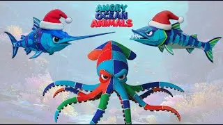 Angry Ocean Friends Parade! 🌊😠 | Cute Angry Sea Animals Rap Song for Kids