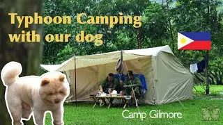 Heavy Rain Camping In A Luxury Inflatable Tent | Camp Gilmore Philippines
