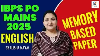 IBPS PO Mains 2025 I Memory Based Paper I English I By Alisha Ma'am #ibps #bankexams #bankpo