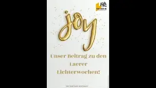 Unser Beitrag zu den Laerer Lichterwochen 2020