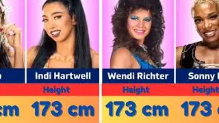 😲 WWE Female Wrestlers Height 2025 | Shortest to Tallest RANKED with Data Insights