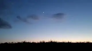 Waxing Crescent Moon, with the setting sun. #England #EnglishBeauty ( Music La Luna )