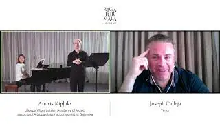 Live singing masterclass with tenor Joseph Calleja & student Andris Kipļuks / RJAcademy 2020/21
