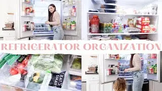 REFRIGERATOR ORGANIZATION 2021 | DECLUTTERING + CLEANING OUT MY FRIDGE WITHOUT FANCY ORGANIZERS! 🧀🍓🍏