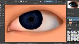 Trying to draw an eye on pc-3