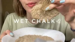 🍪ASMR|Мокрый мел в крошке глины| Wet chalk in the clay chips |АСМР🍪