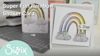 Sizzix: Super fun Shaker Panes Circles card using Rainbow Joy Framelits, with designer Josh