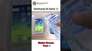 Samsung S8+ Vs Sony XZ1 🤯#Water freeze test🥶#Will it survive 🤔