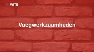 Voegwerkwerkzaamheden