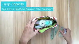 LParkin Sheep Canvas Pencil Case Kawaii Pen Bag