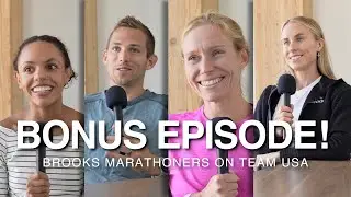 Team USA's Brooks Marathoners - Erika Kemp, CJ Albertson, Susanna Sullivan, and Jess McClain