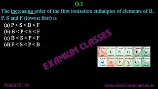 class 11 chemistry   classification of elements   session 5   mcqs on trends